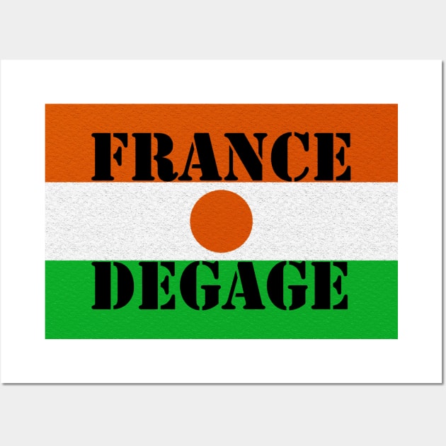 Niger - France Degage Wall Art by Tony Cisse Art Originals